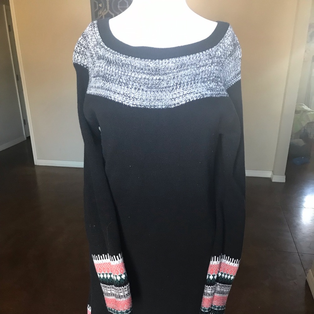 Athleta fair isle sweater dress